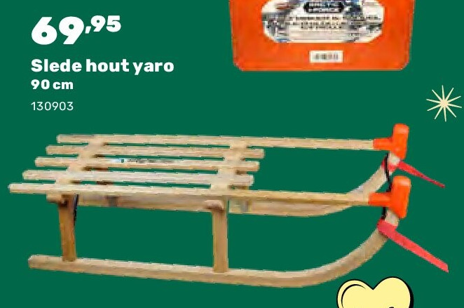 Slede hout yaro 90 cm