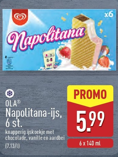Napolitana-ijs, 6st.
