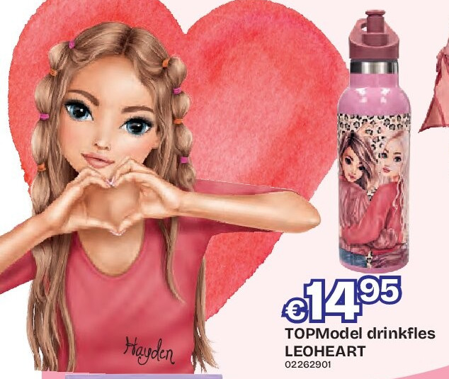TOPModel drinkfles LEOHEART