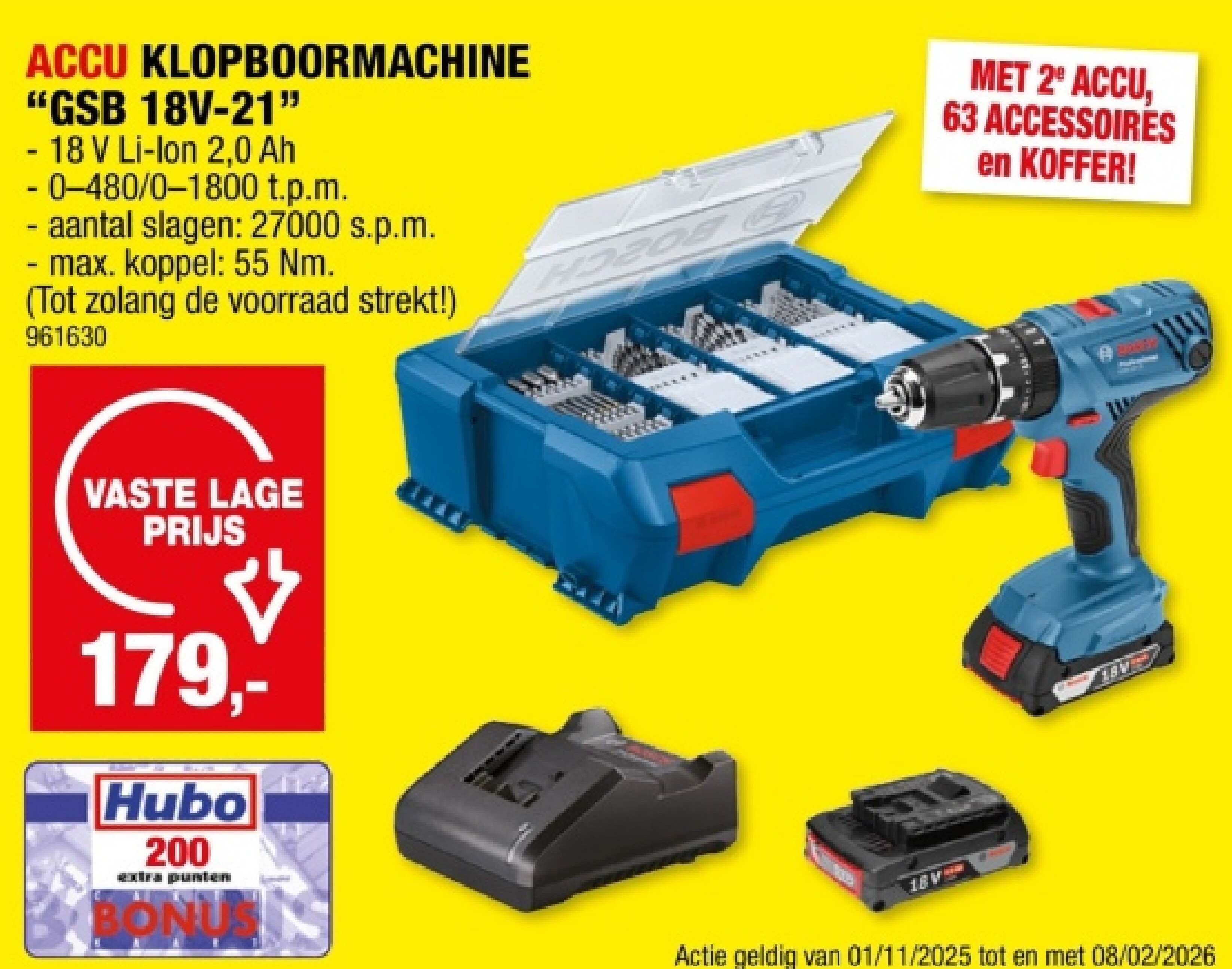 ACCU KLOPBOORMACHINE "GSB 18V-21"