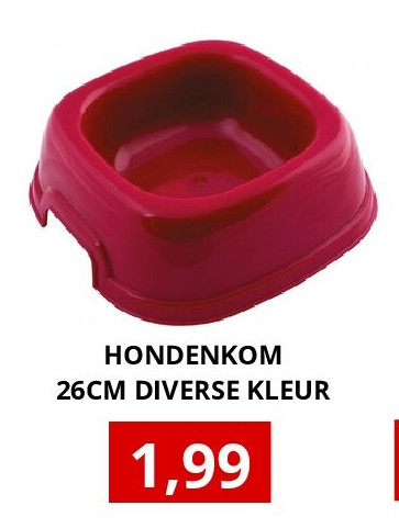 HONDENKOM 26CM DIVERSE KLEUR
