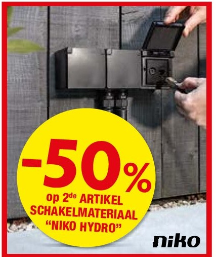 op 2de ARTIKEL SCHAKELMATERIAAL “NIKO HYDRO”