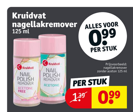 Kruidvat nagellakremover 125 ml