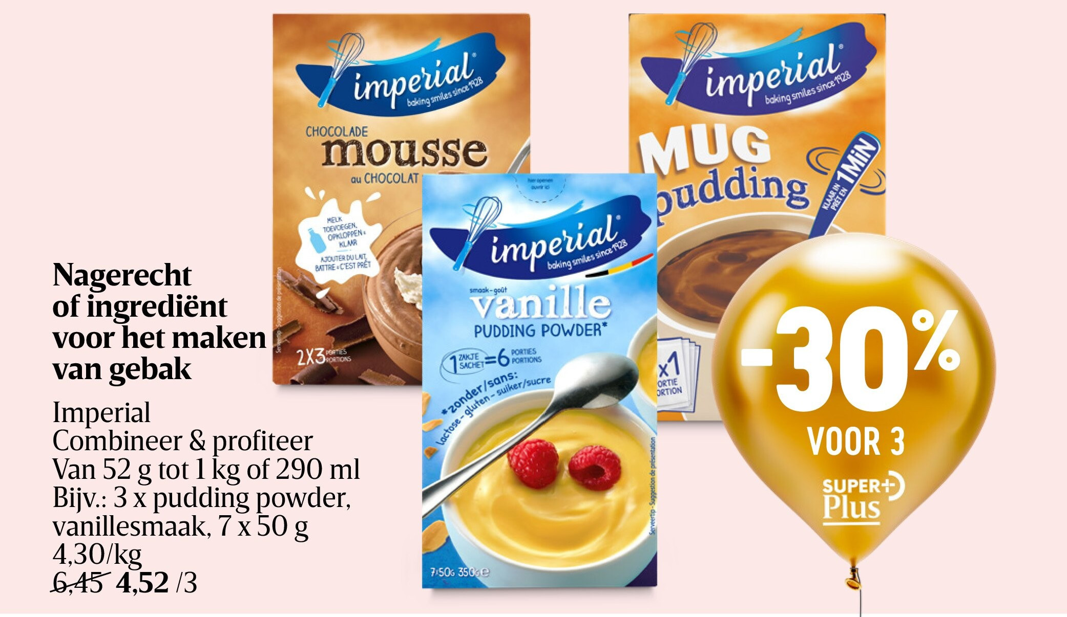 Nagerecht of ingrediënt voor het maken van gebak