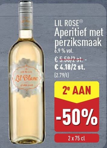 Aperitief met perziksmaak