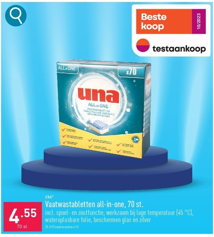 Vaatwastabletten all-in-one, 70st.