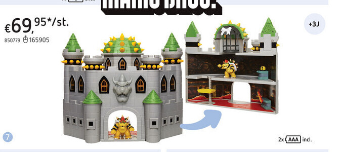 SUPER MARIO SPEELSET BOWSER CASTLE DELUXE.