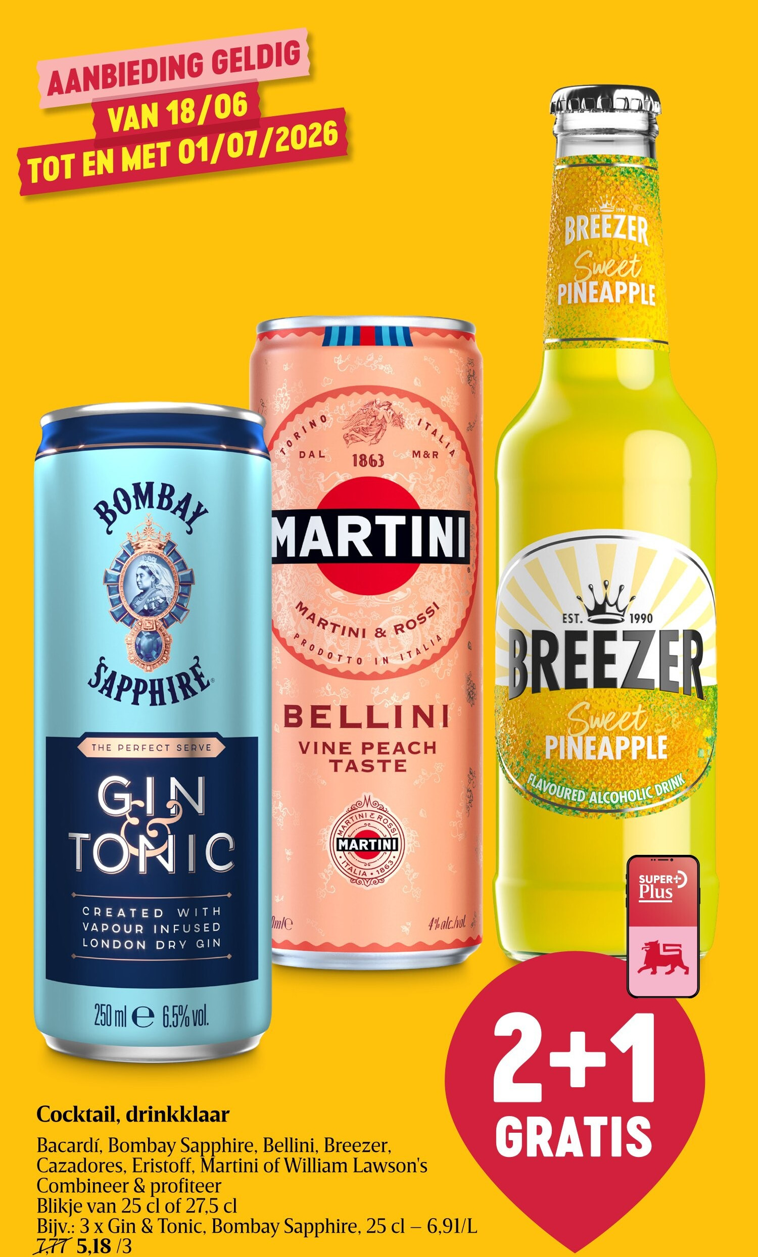 Cocktail, drinkklaar