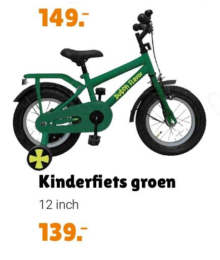 Kinderfiets groen