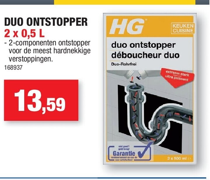 DUO ONTSTOPPER 2 x0.5 L