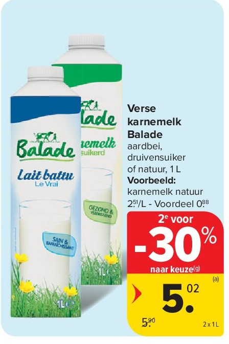 Verse karnemelk Balade