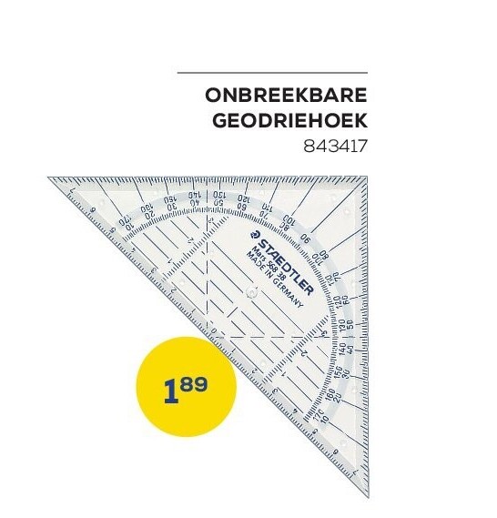 ONBREEKBARE GEODRIEHOEK