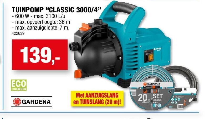 TUINPOMP “CLASSIC 3000/4”