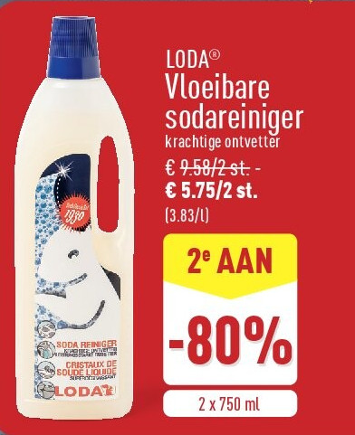 Vloeibare sodareiniger
