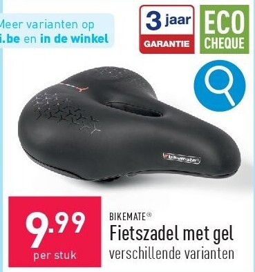 Fietszadel met gel