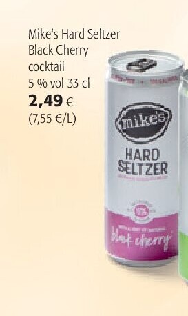 Mike's Hard Seltzer Black Cherry Cocktail