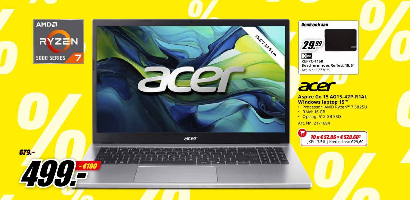 Acer Aspire Go 15 AG15-42P-R1AL Windows laptop 15’”
