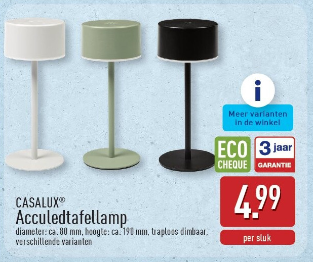 Acculedtafellamp