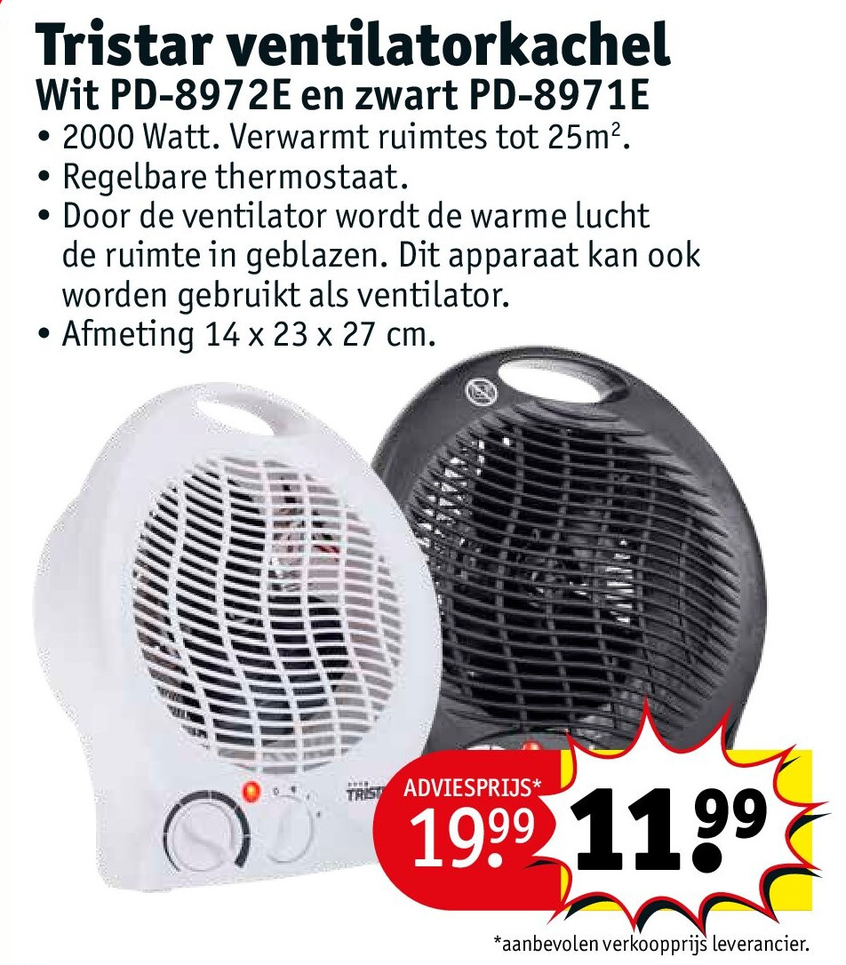 Tristar ventilatorkachel