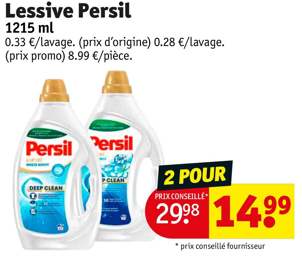 Lessive Persil 1215 ml 2 POUR