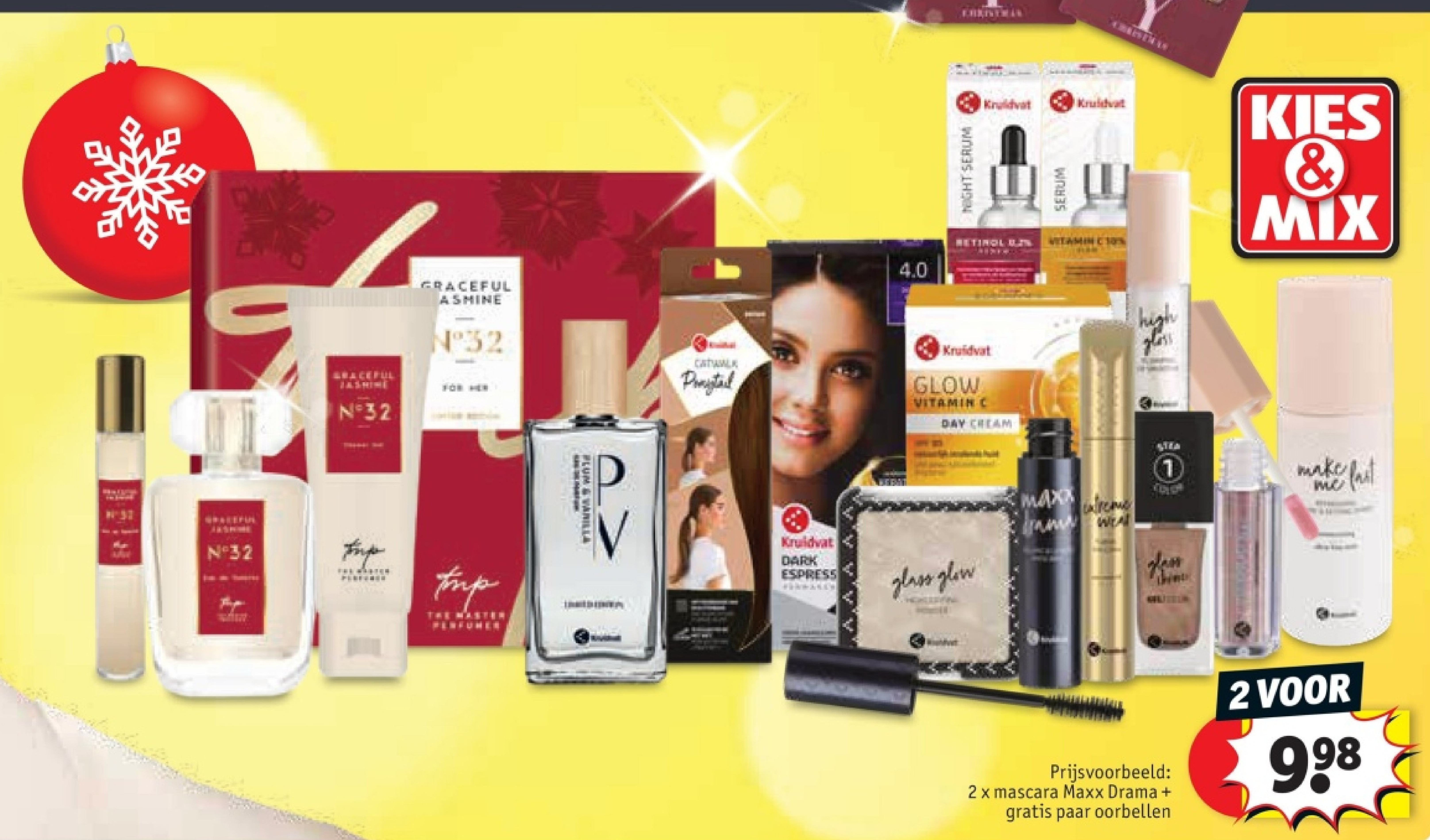 2 x mascara Maxx Drama + gratis paar oorbellen