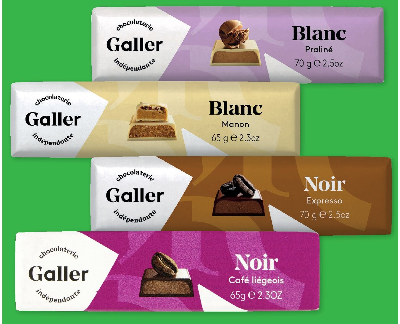 Chocoladerepen 65 g of 70 g