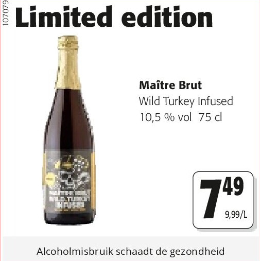 Maître Brut Wild Turkey Infused 10,5 % vol 75 cl