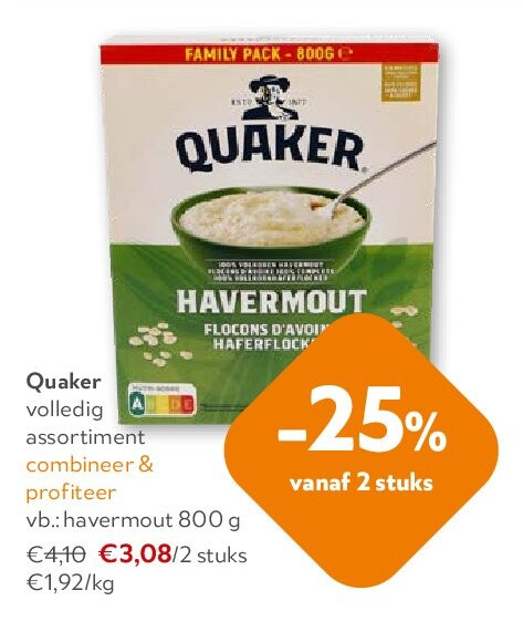 Quaker havermout 800 g