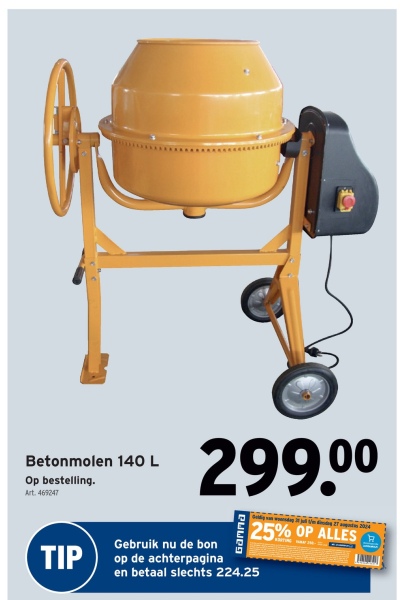 Betonmolen 140 L