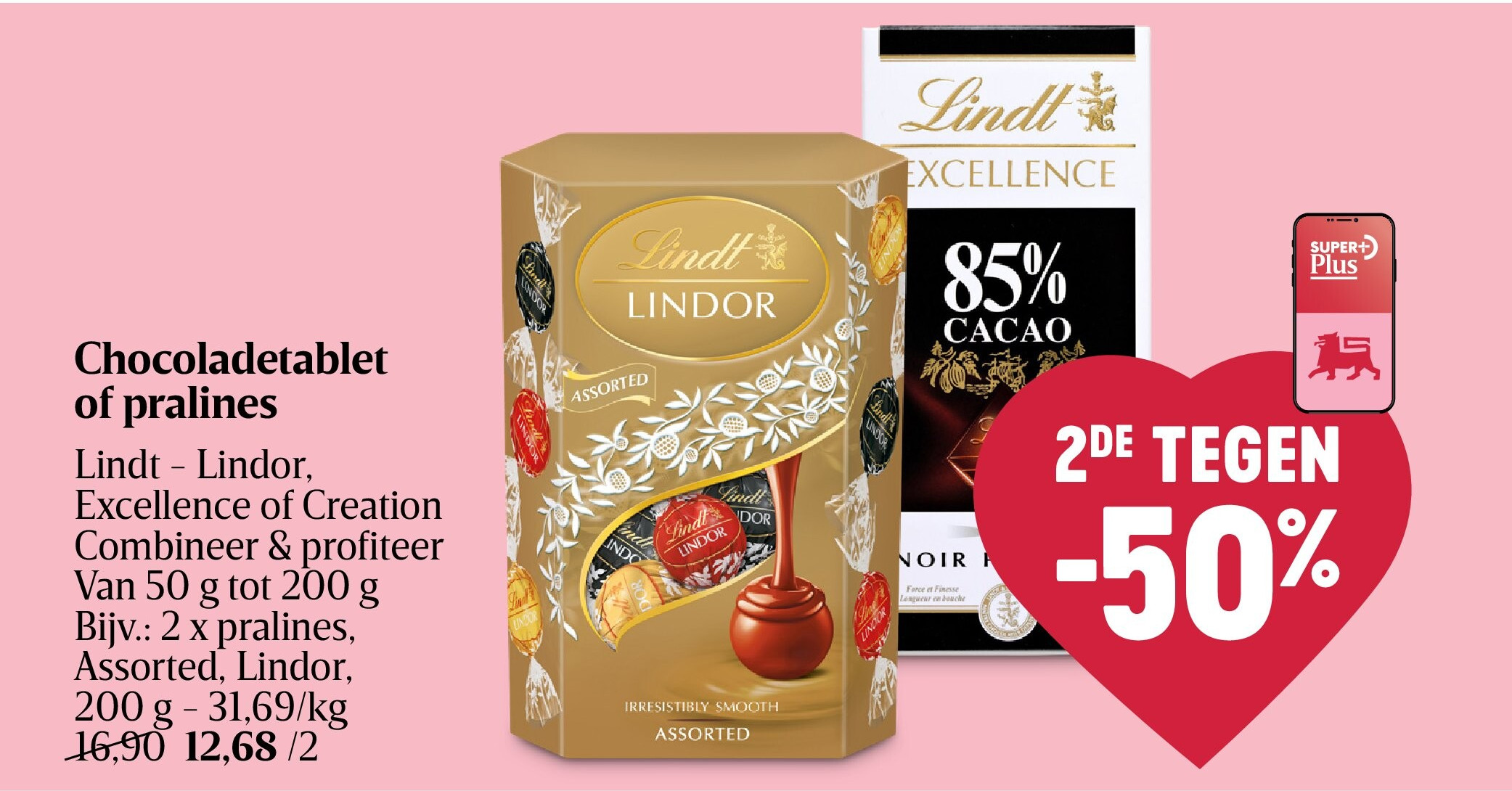 Chocoladetablet of pralines