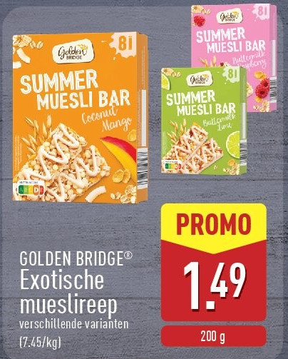 Exotische mueslireep