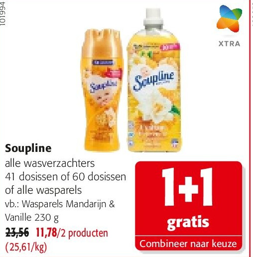 Soupline Wasparels Mandarijn & Vanille 230 g