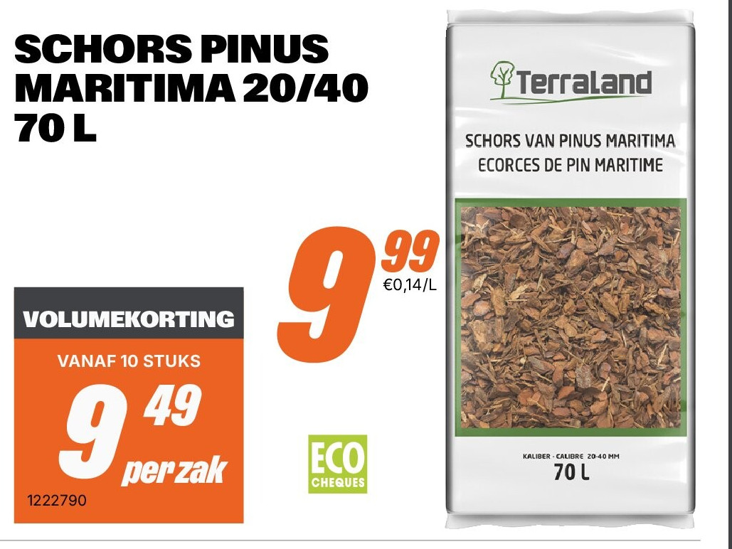SCHORS PINUS MARITIMA 20/40 70 L