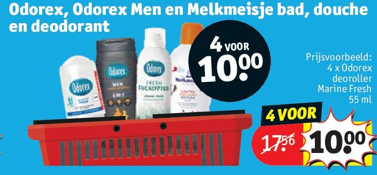 Odorex, Odorex Men en Melkmeisje bad, douche en deodorant
