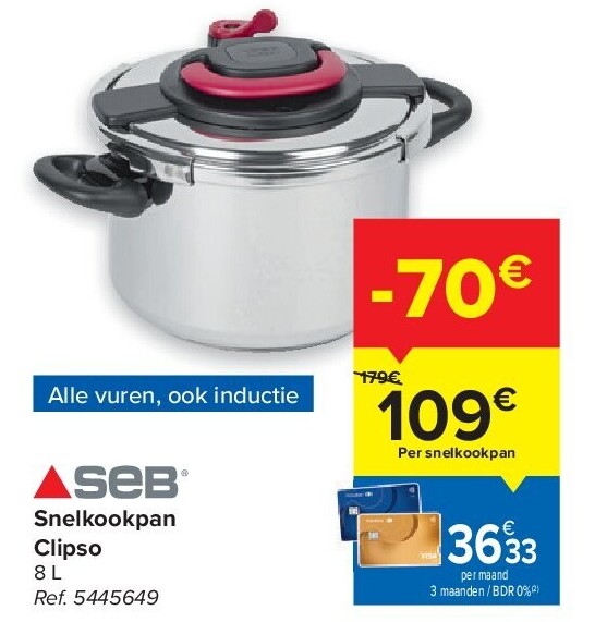 Snelkookpan Clipso 8 L