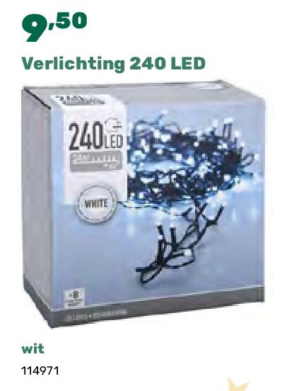 Verlichting 240 LED wit