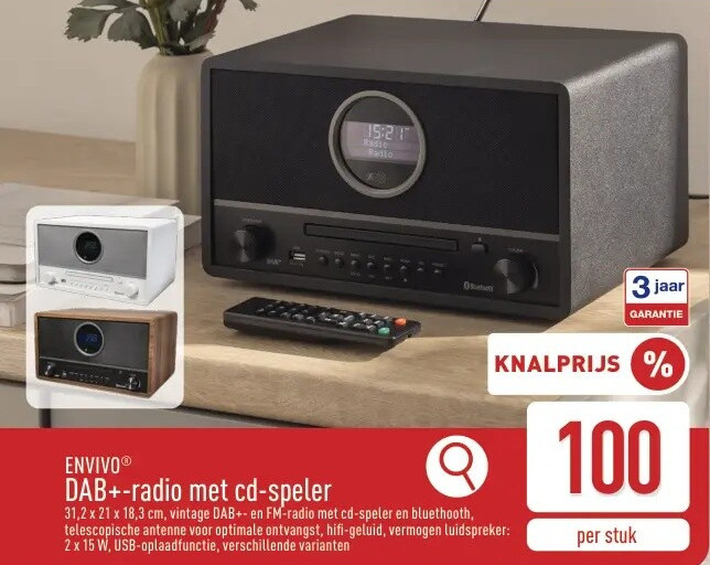 DAB+-radio met cd-speler