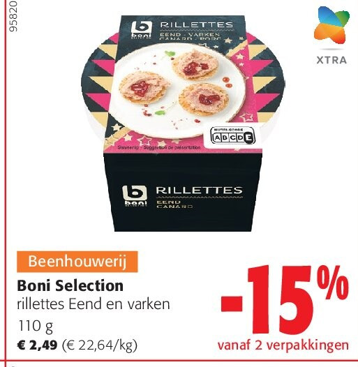 Boni Selection rillettes Eend en varken 110 g