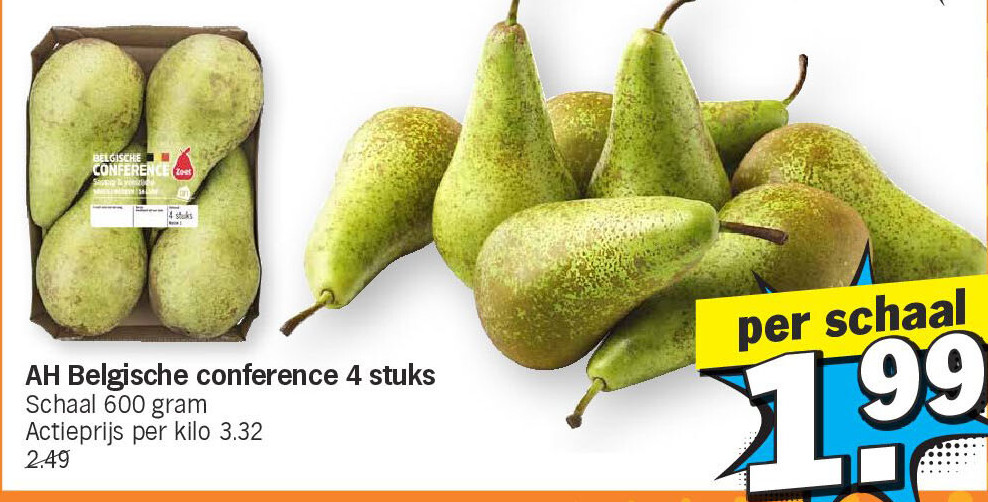 AH Belgische conference 4 stuks