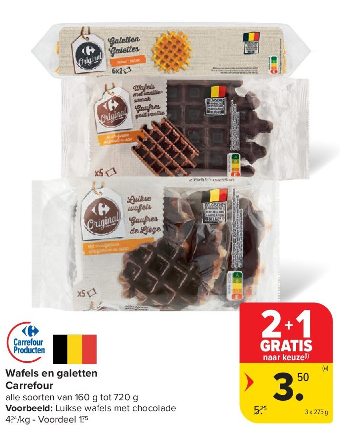 Wafels en galetten Carrefour