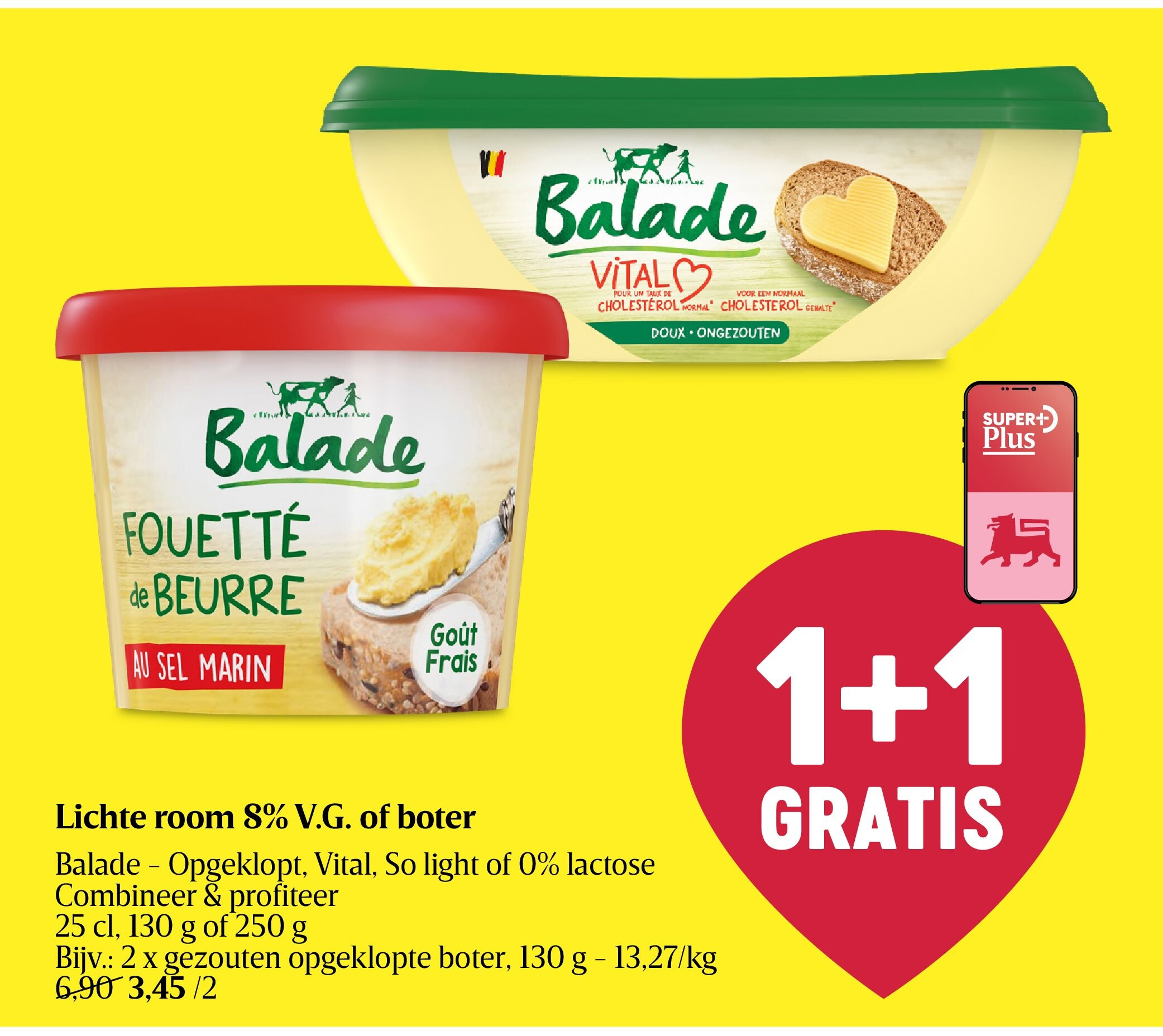 Lichte room 8% V.G. of boter