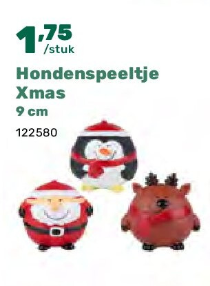 Hondenspeeltje Xmas 9 cm