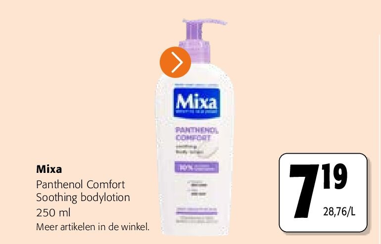 Mixa Panthenol Comfort Soothing bodylotion 250 ml