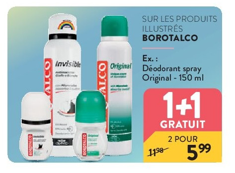 SUR LES PRODUITS ILLUSTRÉS BOROTALCO