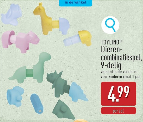 Dierencombinatiespel, 9-delig