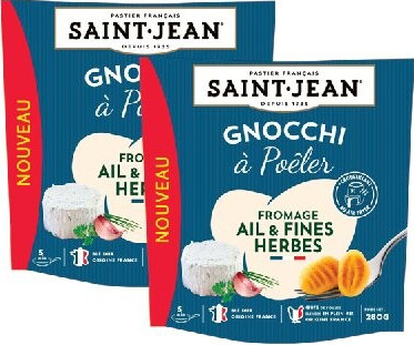 GNOCCHI À POÊLER AU FROMAGE AIL & FINES HERBES 280 g