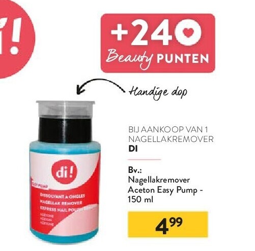 Nagellakremover Aceton Easy Pump - 150 ml