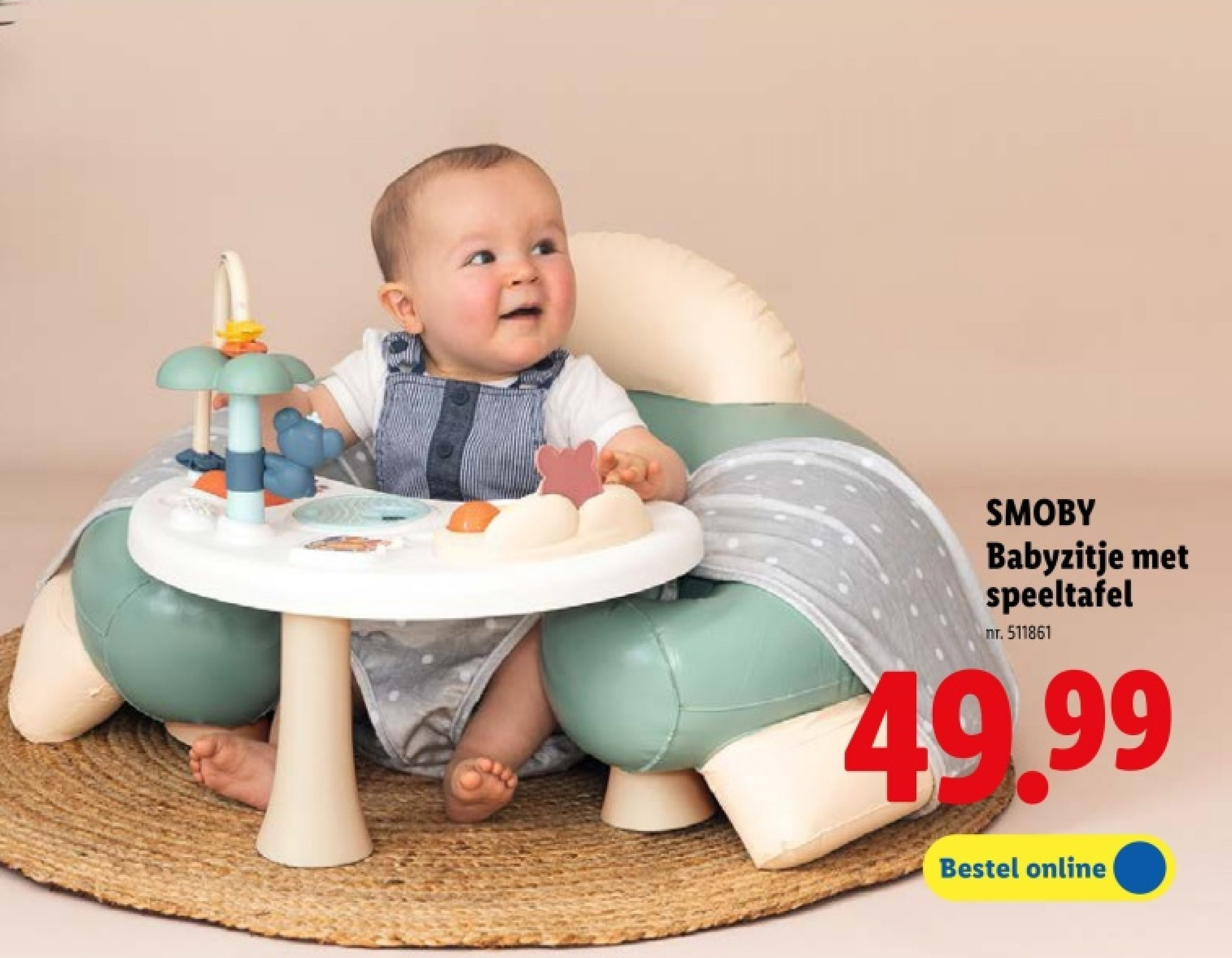 SMOBY Babyzitje met speeltafel