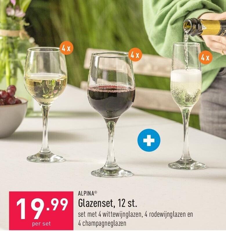 Glazenset, 12 st.