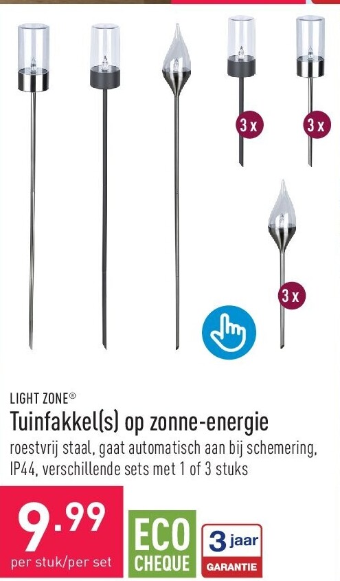 Tuinfakkel(s) op zonne-energie